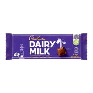 แคดเบอรีแดรีมิลค์ช็อกโกแลตนม DAIRY 90 กรัมCADBURYMILK PLAIN MILK90G.