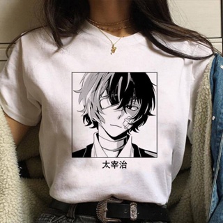 เสื้อยืด พิมพ์ลายกราฟฟิคอนิเมะ Bungo Stray Dogs สไตล์ญี่ปุ่น ฮาราจูกุ สตรีท สําหรับผู้หญิงS-5XL_09