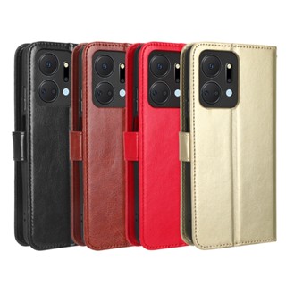 เคสโทรศัพท์หนัง ฝาพับแม่เหล็ก พร้อมช่องใส่บัตร หรูหรา สําหรับ Honor X7a 5G Huawei Honor Magic 5 4 Lite X9A X40 X9