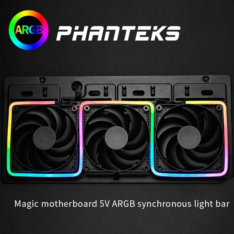 Phanteks M1 M5 5V 3 PIN Light Strip ARGB Neon เคสคอมพิวเตอร์ตกแต่ง LED Strip ชุดยืดหยุ่นโคมไฟเทปสําหรับ PC กรณีแชสซี