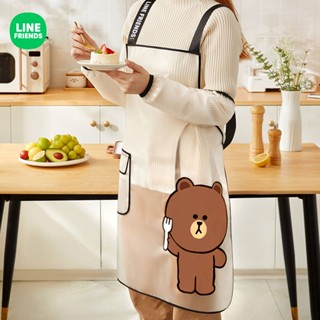 LINE FRIENDS ผ้ากันเปื้อน แบบใส สําหรับเพื่อน