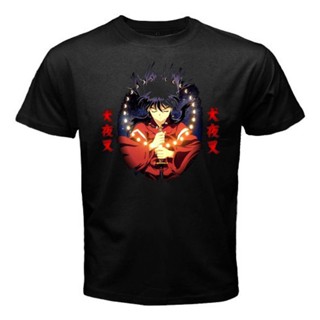 เสื้อยืดครอปเสื้อยืด พิมพ์ลายการ์ตูนอนิเมะ Inuyasha Dog Half Demon Manga Icon สําหรับผู้ชายS-5XL_04