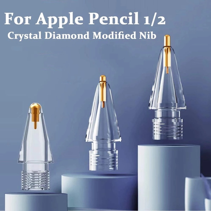 ปลายดินสอ แบบใส แบบเปลี่ยน สําหรับ Apple Pencil 1 2 Gen IPad Pro IPencil Nib IPad Pencil 1 St Pencil 2 Gen