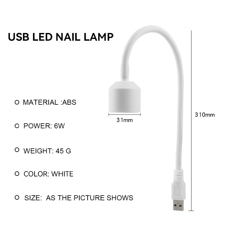 6W เครื่องเป่าเล็บเครื่อง USB โคมไฟเล็บ LED แบบพกพาใช้ในบ้านเล็บผลิตยูวีเจลโปแลนด์เล็บเครื่องมือศิลปะ ราคา ถูกที่สุด ดีลบีเคเค แกลเลอรีภาพที่ 6
