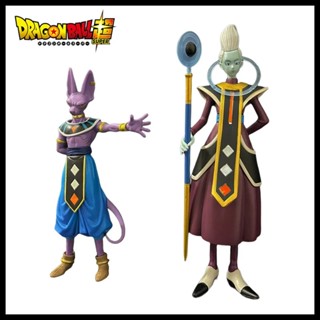 โมเดลฟิกเกอร์ PVC รูปปั้นอนิเมะ Dragon Ball Z Gods Of Destruction Dxf Whis Beerus ของเล่นสําหรับเด็ก และผู้ใหญ่