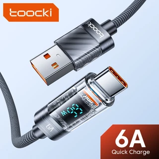Toocki 100W สายเคเบิล Type C เป็น Type C PD 3.0 QC 4.0 ชาร์จเร็ว USB C เป็น USB C สําหรับ Xiaomi Samsung Type C สายเคเบิล