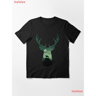 Arthur Morgan Deer/Stag Landscape Essential T-Shirt เสื้อยืดผู้ชาย ลายการ์ตูนพิมพ์ลายเสื้อลายการ์ตูนผู้หญิง เสื้อคอกลม ส