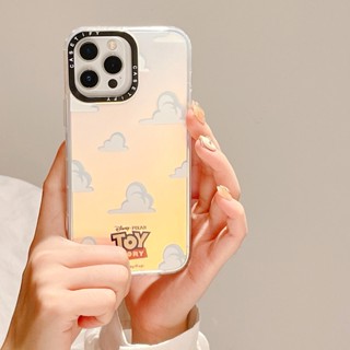 【TOY White clouds】casetify ฟิล์มอะคริลิค กันตก หลากสี สําหรับ iPhone 14 Pro Max 13 12 Pro Max XR X XS Max 13 11 Promax 14plus 14Pro