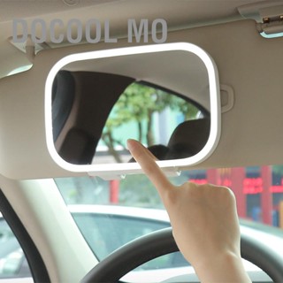  Docool Mo คลิปกระจกบังแดดรถยนต์พร้อมไฟ LED 3 โหมดกระจกโต๊ะเครื่องแป้งแต่งหน้าแบบตั้งโต๊ะสำหรับตกแต่งภายในบ้านอัตโนมัติ