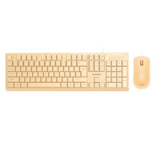 NUBWO NKM628 CREAM Keyboard+Mouse Wireless Combo Set คีย์ไทย/อังกฤษ รับประกัน 1ปี