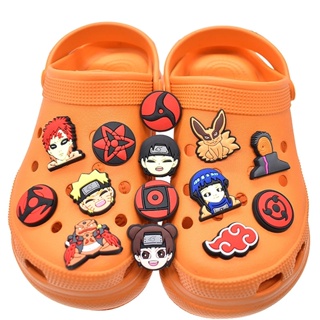 CROCS อุปกรณ์เสริม จี้รูปนารูโตะ Jibbitz Kakashi Jibits Itachi Jibitz Charm Sasuke สไตล์ญี่ปุ่น สําหรับตกแต่งรองเท้าผู้ชาย