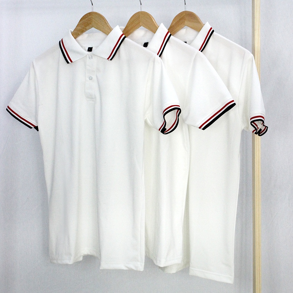 เสื้อยืดคอปกโปโลผู้ชายและผู้หญิงปกเปิดลงพื้นฐานรูปแบบเครื่องแบบมาตรฐานคอเต่าลายจระเข้สุดเท่หลากสี