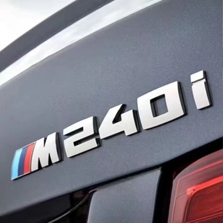 BMW 2 series car logo 218i 220i 225i M235I M240 silver three-dimensional letters tail black font decoration