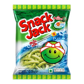 สแน็คแจ็คขนมถั่วลันเตาอบโนริวาซาบิ65ก NORI SNACK JACKWASABI FLAVOUR 65G.