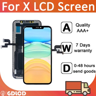 อะไหล่หน้าจอสัมผัสดิจิทัล LCD 3D แบบเปลี่ยน สําหรับ X A1865 A1901