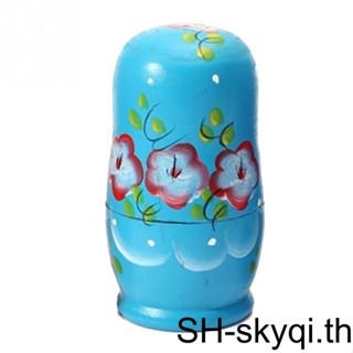 Matryoshka ตุ๊กตาเด็กผู้หญิง 5 ชั้น เพ้นท์มือ เพ้นท์มือ น่ารัก ของเล่น ของขวัญ สําหรับเด็กผู้หญิง เด็กผู้ชาย 5 ชิ้น