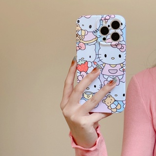 เคสโทรศัพท์มือถือแฟชั่น กันหล่น ลาย hello kitty สําหรับ iPhone 11 14 PRO MAX 12 PRO 14 PLUS 12 PRO MAX 14 14 PRO 13 PRO MAX 13 PRO 13 11 PRO MAX 12