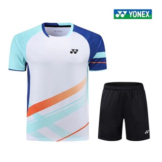 Yonex ใหม่ ชุดเสื้อกีฬาแบดมินตัน แขนสั้น แห้งเร็ว สําหรับผู้ชาย ผู้หญิง 606