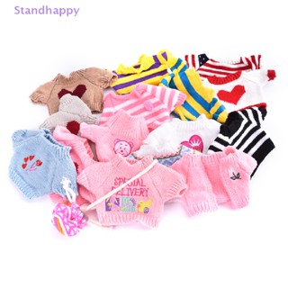 Standhappy ใหม่ กระเป๋าเสื้อผ้า กรดไฮยารูลอนิก ลายเป็ดน้อย สีเหลือง สําหรับตุ๊กตา 30 ซม.