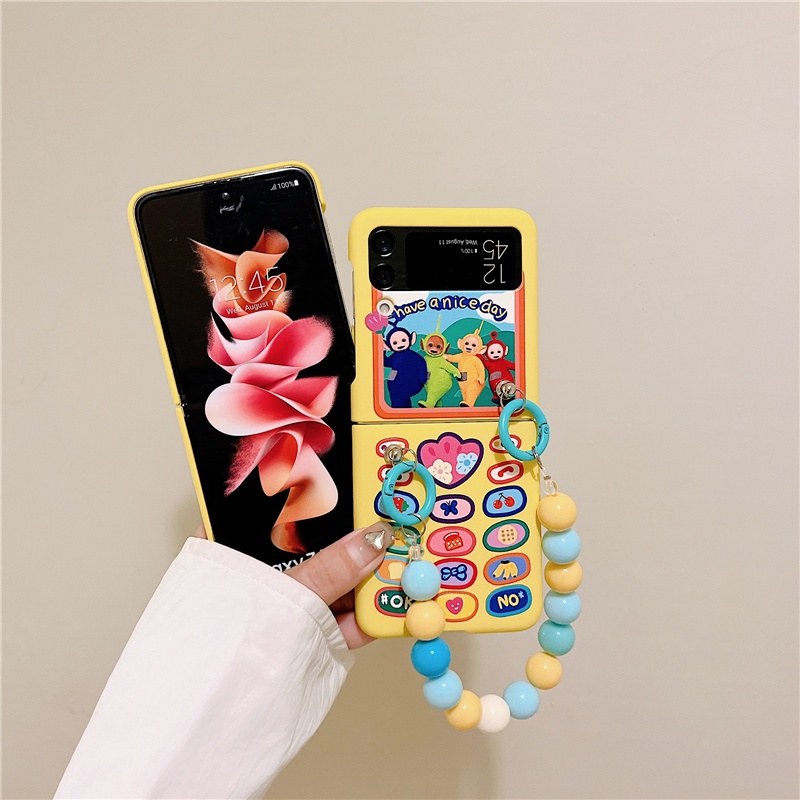 ใหม่ PC Hard สีสําหรับ Samsung Galaxy Z Flip7 FE 6 5 4 3 5G การ์ตูนhave a nice dayPendant Full Encirclement ป้องกันปลอกสําหรับ Galaxy Z ฝาครอบ - รูปที่ 7