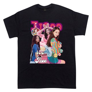 เสื้อยืดคอกลมเสื้อยืดแฟชั่น Mashoo Jisoo Kim Ji-Su Same Type T-shirt BLACKPINK Character Print Pattern Short Sleeve T-sh