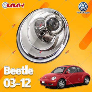 หลอดไฟหน้ารถยนต์ แบบประกอบครึ่งหนึ่ง สําหรับ Volkswagen Beetle 2003-2012 ไฟหน้าสำหรับ ไฟหน้า โคมไฟหน้า ไฟหน้า​โปรเจค​เตอร์​ โคมไฟหรถยนต์ เลนส์กระจก headlamp headlight front light lens