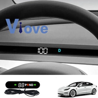 เครื่องวัดความเร็วดิจิทัล HUD Head-Up Display สําหรับ Tesla Model 3 Model Y