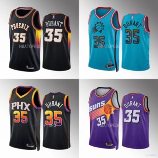 เสื้อกีฬาบาสเก็ตบอล ลาย NBA Phoenix Suns Durant No.35 Jersey พลัสไซซ์ SY3 2023 สําหรับผู้ชาย และผู้หญิง YS3