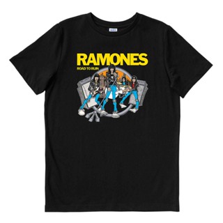 2023เสื้อยืดผ้าฝ้าย Ramones ROAD TO RUIN | เสื้อยืด พิมพ์ลายวงดนตรี | เพลงเมอร์ช | Unisex | เพลงเมอร์ช | ร็อกพังก์ร็อก