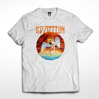 เสื้อยืด พิมพ์ลาย Zeppelin LED สไตล์คลาสสิก สําหรับผู้ชาย และผู้หญิง