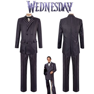 ชุดคอสเพลย์ Gomez Addams Carnival Suit From The Addams Family สําหรับปาร์ตี้ฮาโลวีน