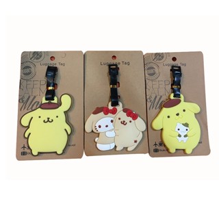 ป้ายแท็กกระเป๋าเดินทาง ลายการ์ตูนอนิเมะ Pudding Dog XO Big-Eyed Frog Boarding Pass น่ารัก  luggage tag แท็กกระเป๋าเดินทาง แท็กกระเป๋า tag กระเป๋าเดินทาง