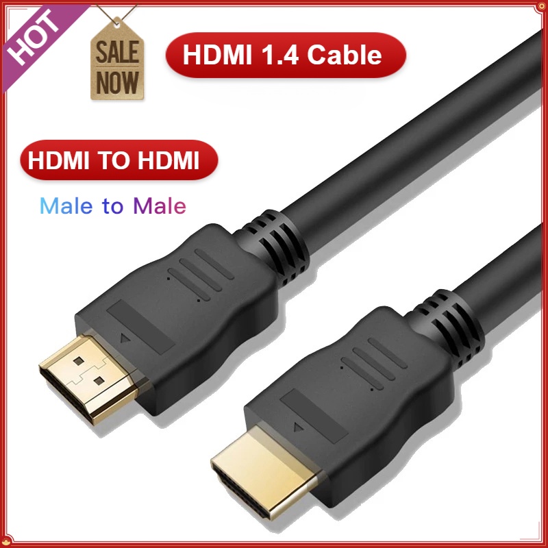 สาย HDMI 1.4 ยาว 1 เมตร 1080P ตัวผู้-ตัวผู้ สําหรับ HDTV, LCD, แล็ปท็อป, โปรเจคเตอร์, คอมพิวเตอร์, จอภาพ