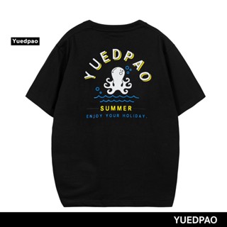 Yuedpao ยอดขาย No.1 รับประกันไม่ย้วย 2 ปี ผ้านุ่ม เสื้อยืดเปล่า เสื้อยืด Oversize Black tako wasabi print_04