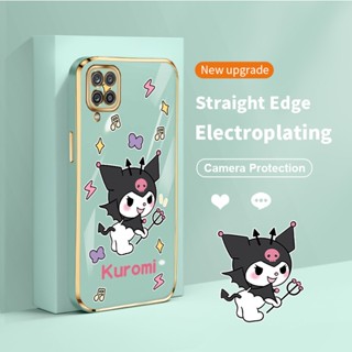 เคสโทรศัพท์ซิลิโคน TPU แบบนิ่ม ลาย Angel Kitty ชุบไฟฟ้า สําหรับ Samsung Galaxy F12 M12 A12s A12 Nacho A12