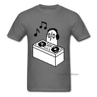 ใหม่ เสื้อยืดผ้าฝ้าย 100% คอกลม พิมพ์ลายดอกไม้ Napstablook DJ Pixel Arts Undertale Sans ตลก สําหรับผู้ชาย คู่รัก ฟิตเนสS