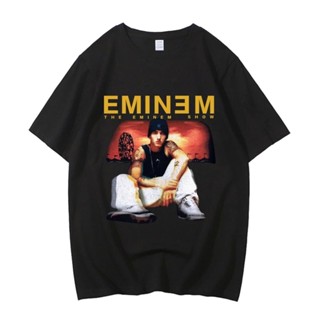 Eminem เสื้อยืด ผ้าฝ้าย พิมพ์ลายการ์ตูนมังงะ คุณภาพสูง สไตล์ญี่ปุ่น แนวสตรีท ไซซ์ EU สําหรับผู้ชาย