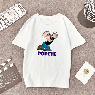 เสื้อคนอ้วนผญ - พร้อมสต็อกBORONGBAJUเกาหลีPOPEYEน่ารักDISNEYCOTTONTSHIRTโอเวอร์ไซส์TeeMurahDropship_02