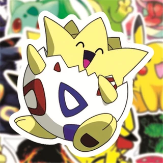 50/10 ชิ้น สติกเกอร์โปเกม่อน Kawaii Pikachu สเก็ตบอร์ด จักรยาน กีตาร์ แล็ปท็อป เด็ก กันน้ํา สติกเกอร์ของเล่น