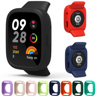 สําหรับ Xiaomi Redmi Watch 3 เคสสีลูกกวาด ซิลิโคน ฝาครอบป้องกัน กรอบกันชน ป้องกัน อุปกรณ์เสริมสมาร์ทวอทช์