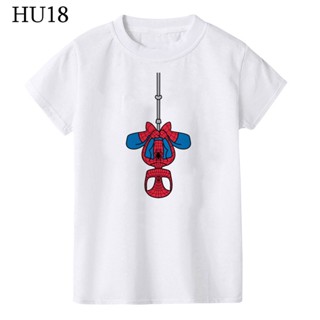 Funny Marvel Spider-Man T Shirt Cartoon Printed Kids Short Sleeve T Shirts Boys Girls Clothes Spiderman Avengers Co_08