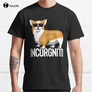 Cotton T-Shirt Incorgnito - Incognito Corgi Corgi I Love Corgis Cute Corgi Corgi Mom Classic   Make Your Design Xs-_04