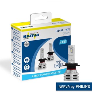 NARVA Range Performance LED 6500K หลอดไฟรถยนต์ ขั้ว H7 [2 หลอด]