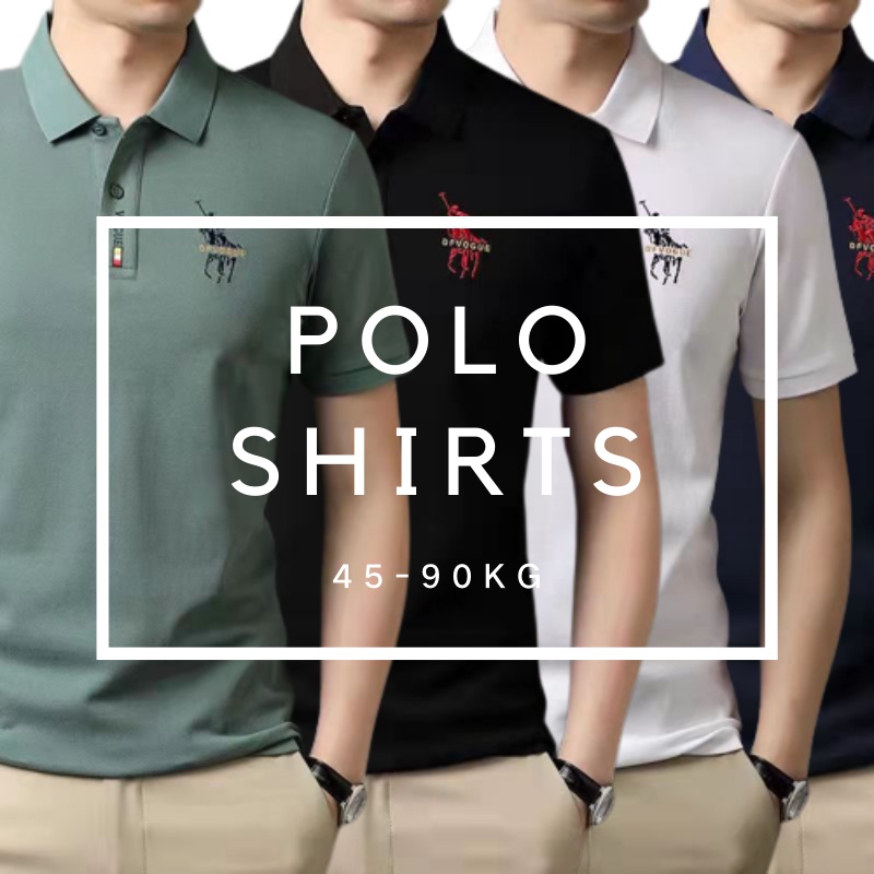 พร้อมส่ง&COD ชายเสื้อโปโลแขนสั้น 5 สีบวกธุรกิจเสื้อลำลอง