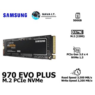 COINSคืน15%⚡FB9JMZV6⚡ SAMSUNG 970 EVO PLUS 500GB SSD PCIE/NVME M.2 2280 MZ-V7S500BW รับประกัน 5ปี