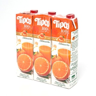 1Orange 3กล่องน้ำผักและน้ำผลไม้Tipco 1000มล.X น้ำส้มแมนดารินทิปโก้ทิปโก้1 Orange1Mandaarin1000ml