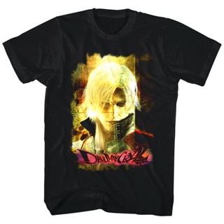 เสื้อยืด พิมพ์ลายวิดีโอเกม Devil May Cry 2 Dante Stare สําหรับผู้ชาย_02