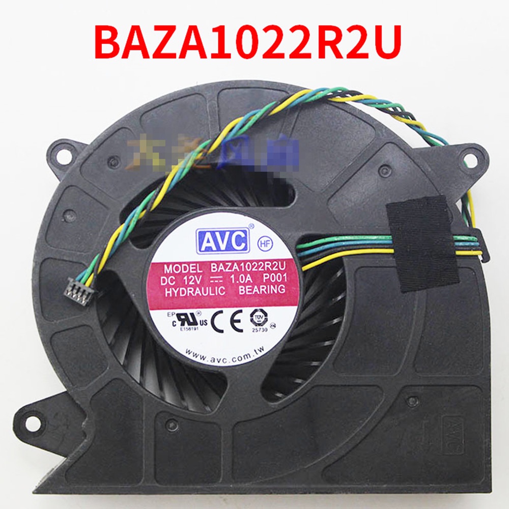 Cpu ใหม่สําหรับ AVC FRU PN: 00KT209 BAZA1022R2U P001 DC 12V 1.0A พัดลมระบายความร้อนเซิร์ฟเวอร์ 4 สาย