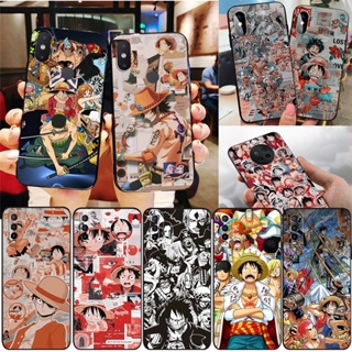 เคสโทรศัพท์มือถือซิลิโคน TPU แบบนิ่ม ลาย SL93 One Piece Nawpic Luffy สีดํา สําหรับ Xiaomi Poco X5 Pro C50 13 Pro