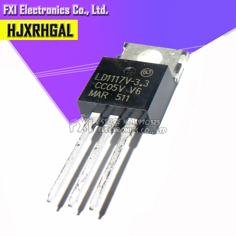 10PCS LD1117V33 LD1117 3.3 TO-220 LD1117AV33 TO220 ใหม่